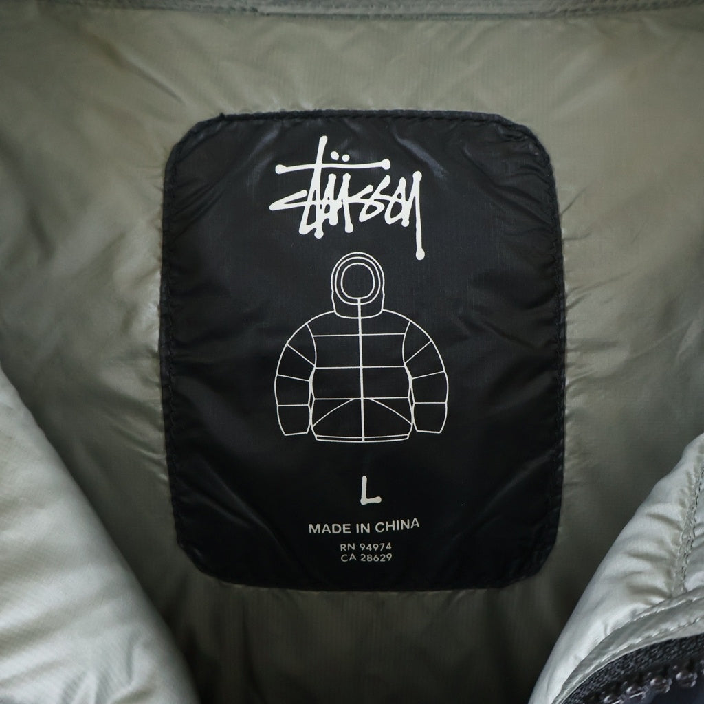 STUSSY(ステューシー) MICRO RIPSTOP DOWN PARKA マイクロリップストップ フーデットダウンジャケット ブラック 115685