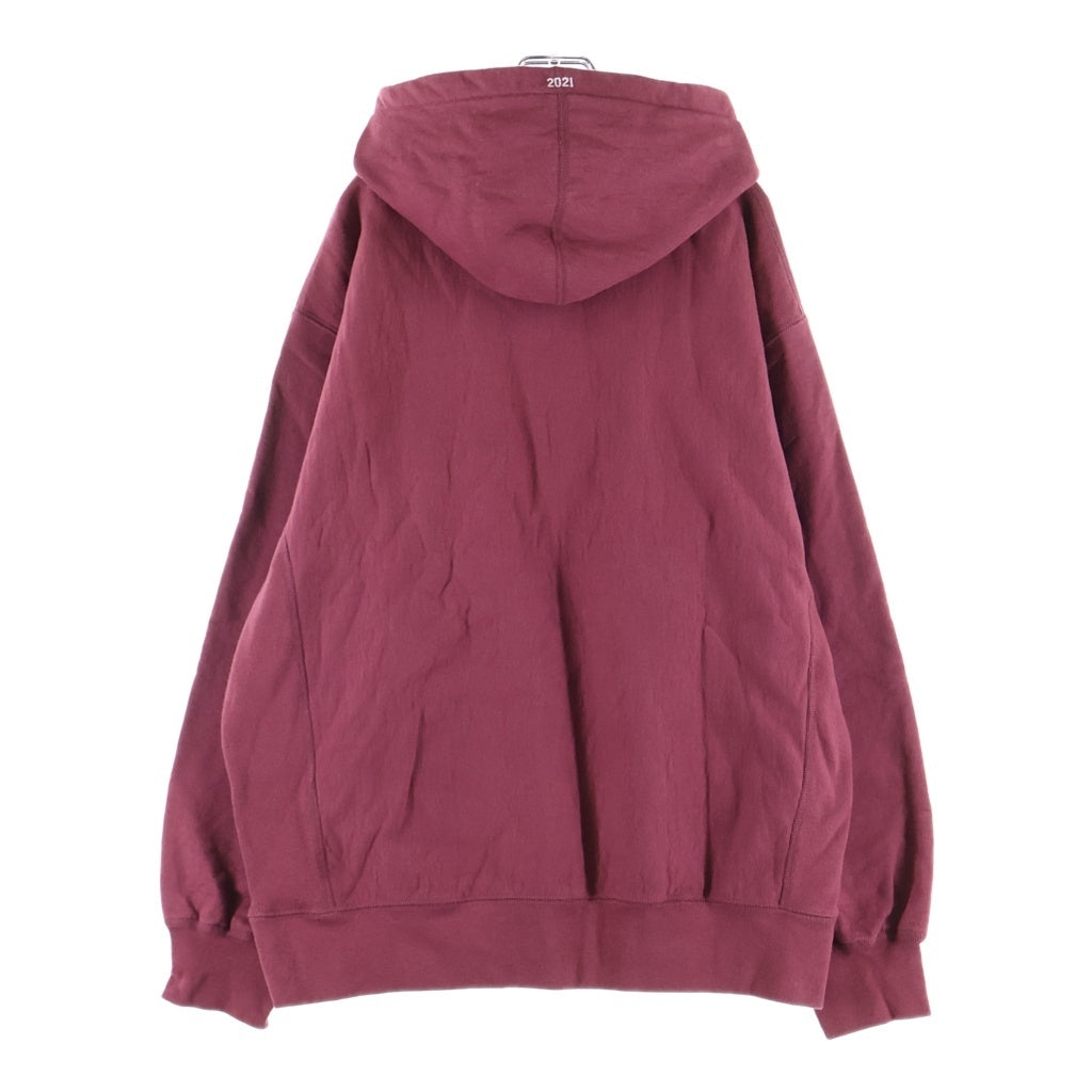 SUPREME(シュプリーム) 21AW Box Logo Hooded Sweatshirt ボックスロゴ プルオーバースウェットパーカー フーディー バーガンディ