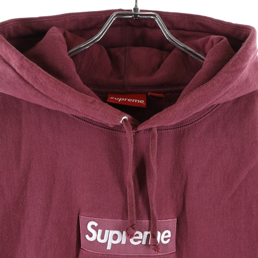 SUPREME(シュプリーム) 21AW Box Logo Hooded Sweatshirt ボックスロゴ プルオーバースウェットパーカー フーディー バーガンディ