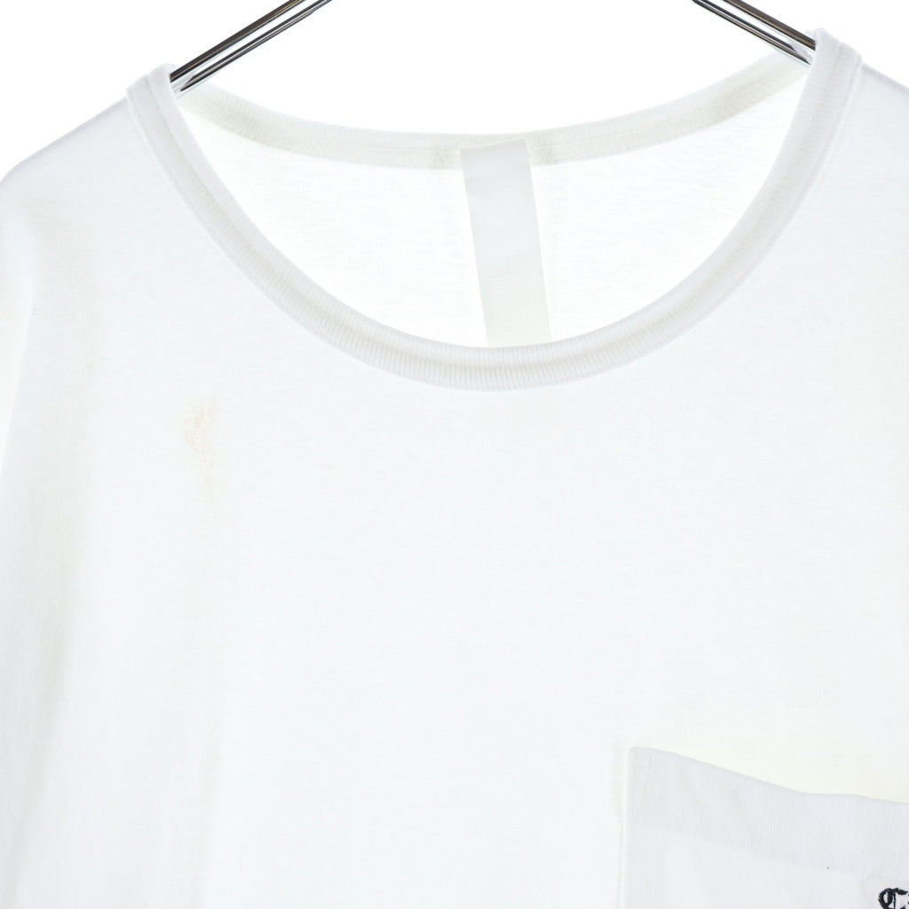 CHROME HEARTS(クロムハーツ) Grp Y Not Light Work Long Sleeve Tee ワイノット ライトワーク ロゴ刺繍 ロングスリーブTシャツ 長袖カットソー ホワイト