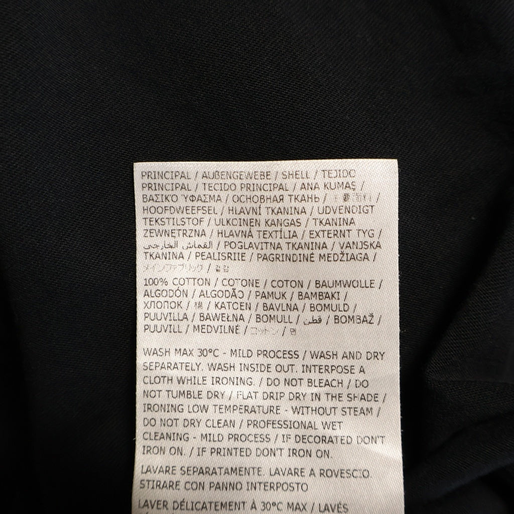 MM6 Maison Margiela(エムエムシックスメゾンマルジェラ) 25AW ナンバリングロゴ クルーネック長袖Tシャツ ロングスリーブカットソー ブラック SH0GC0034 S24312