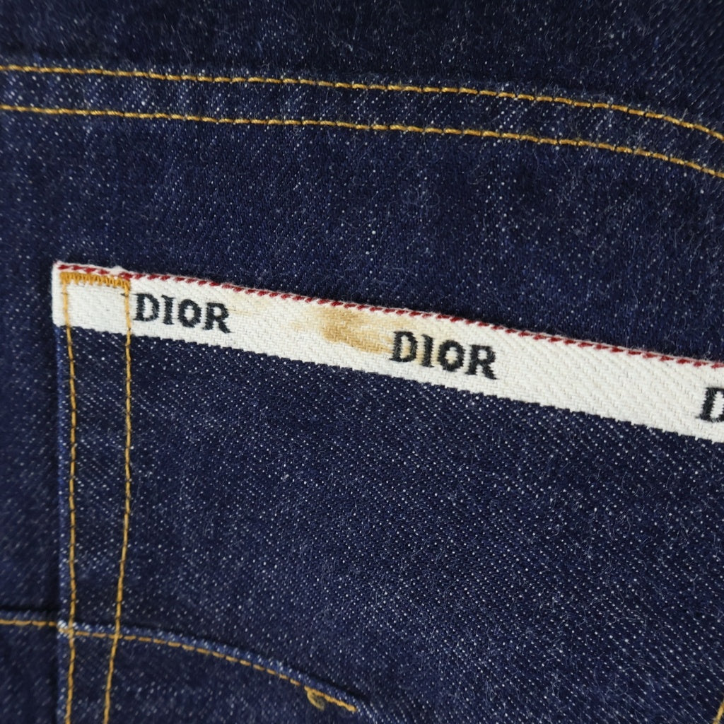 DIOR(ディオール) SLIM ボタンフライ リジッド デニムパンツ ジーンズ インディゴ 013D001AY978