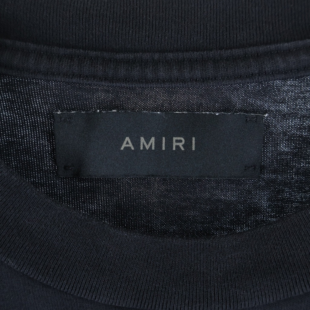 AMIRI(アミリ) 24SS MAロゴプリント 半袖Tシャツ カットソー ブラック SRAMJYTE1032SMRBC011