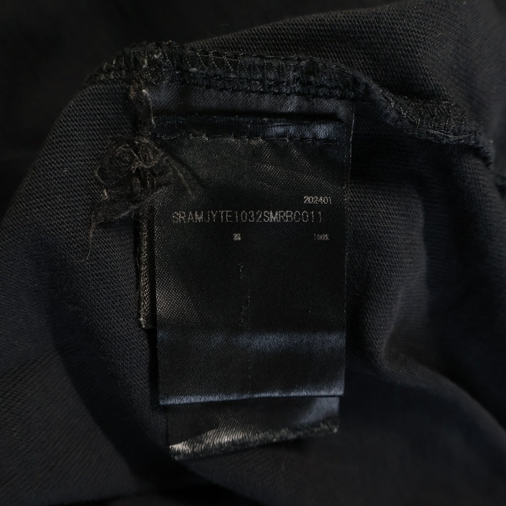 AMIRI(アミリ) 24SS MAロゴプリント 半袖Tシャツ カットソー ブラック SRAMJYTE1032SMRBC011