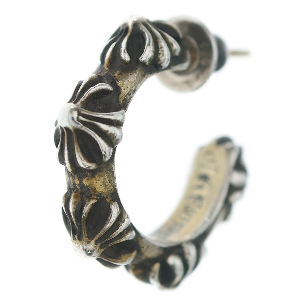 CHROME HEARTS(クロムハーツ) HOOP CROSS クロスバンド フープピアス シルバー BCA100