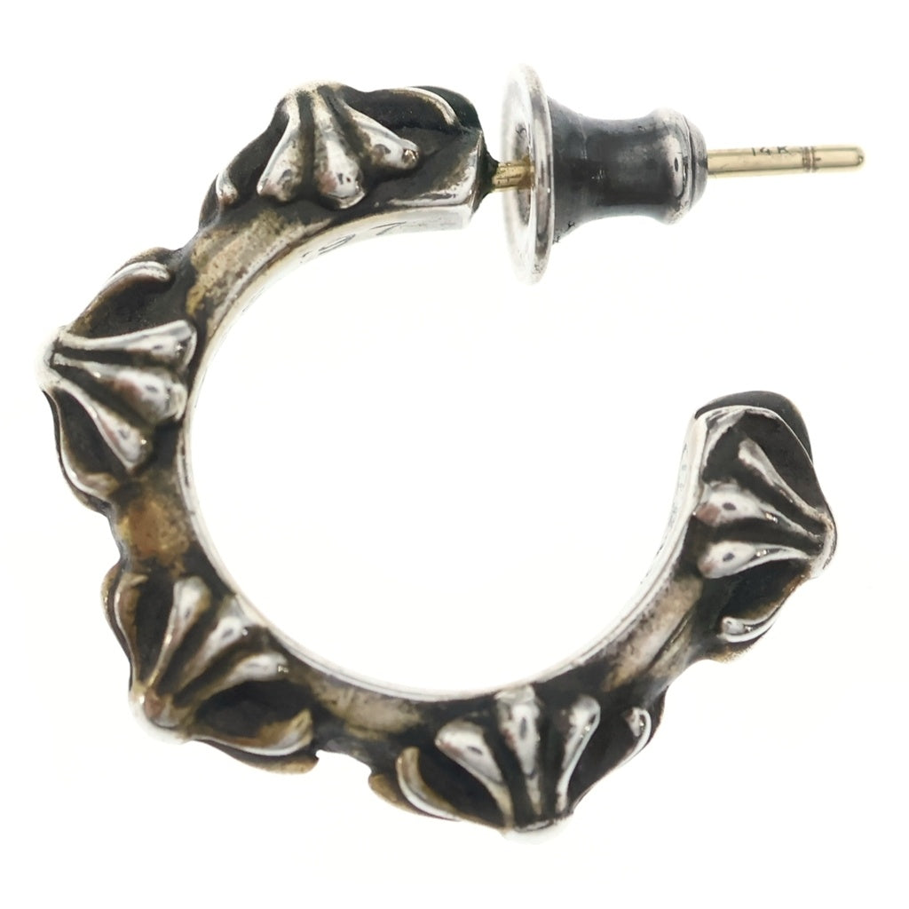 CHROME HEARTS(クロムハーツ) HOOP CROSS クロスバンド フープピアス シルバー BCA100