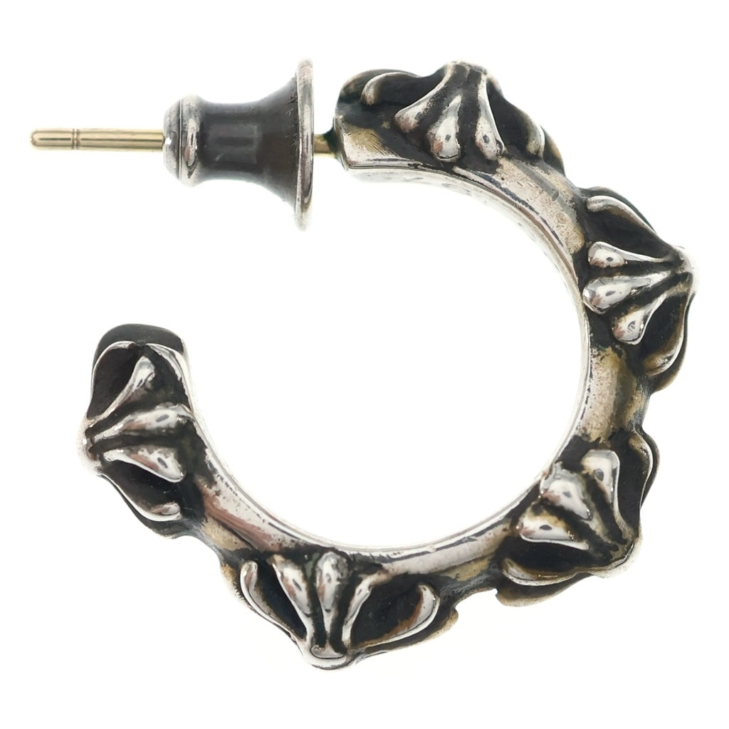 CHROME HEARTS(クロムハーツ) HOOP CROSS クロスバンド フープピアス シルバー BCA100