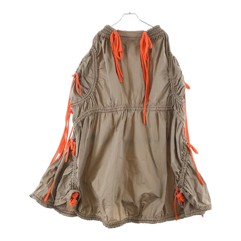 NO BRAND(ノーブランド) PAULA CANOVAS DEL VAS Parachute Skirt パウラカノヴァスデルヴァス パラシュートスカートブラウン レディース