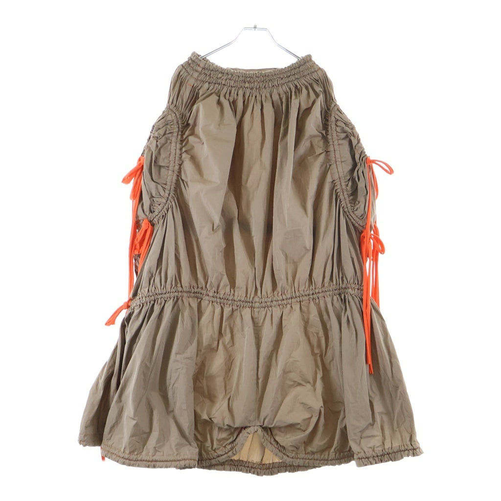 NO BRAND(ノーブランド) PAULA CANOVAS DEL VAS Parachute Skirt パウラカノヴァスデルヴァス パラシュートスカートブラウン レディース