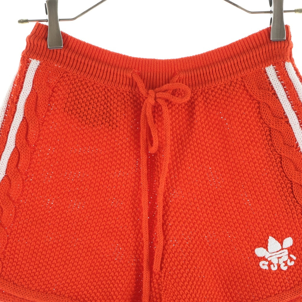 GUCCI(グッチ) 22SS ×ADIDAS アディダス ケーブルニットハーフパンツ レッド 693835 XKCDJ