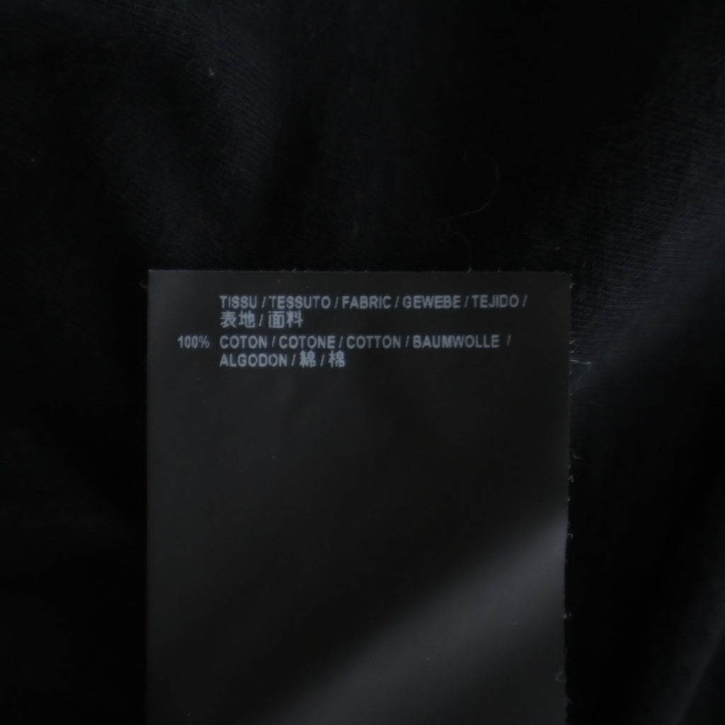 SAINT LAURENT PARIS(サンローランパリ) サイドショルダーロゴ刺繍 クルーネック半袖カットソーTシャツ ブラック レディース 528552 YB2WS