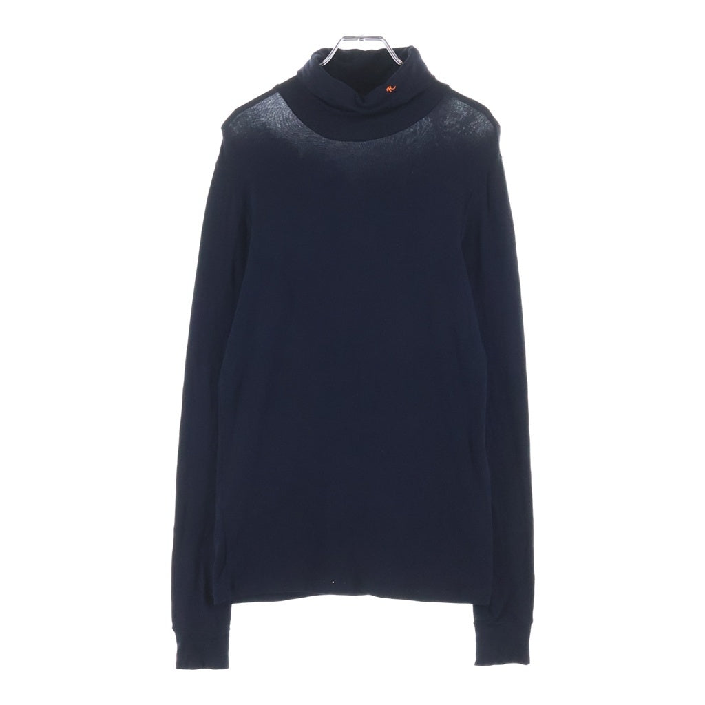 RAF SIMONS(ラフシモンズ) 04-05AW ネックR刺繍 タートルネック長袖Tシャツカットソー ブラック
