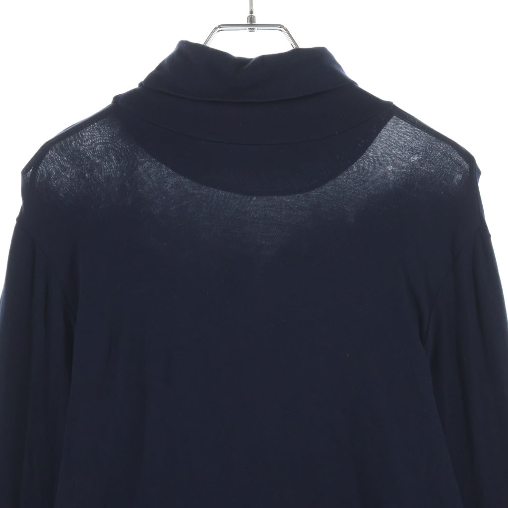 RAF SIMONS(ラフシモンズ) 04-05AW ネックR刺繍 タートルネック長袖Tシャツカットソー ブラック