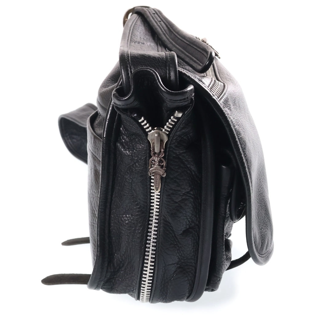 CHROME HEARTS(クロムハーツ) SHOULDBR BAG TINY ガンスリンガーストラップレザーショルダーバック ブラック