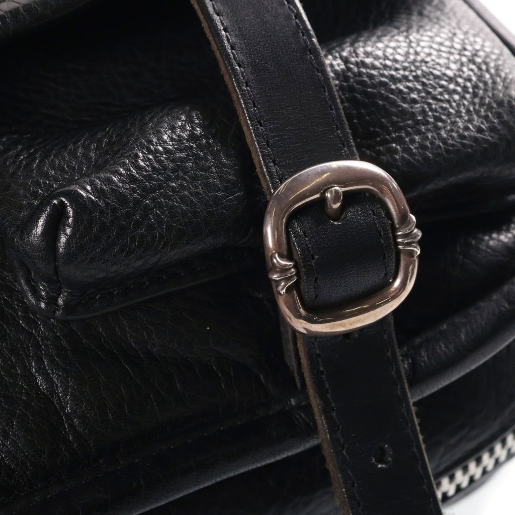 CHROME HEARTS(クロムハーツ) SHOULDBR BAG TINY ガンスリンガーストラップレザーショルダーバック ブラック