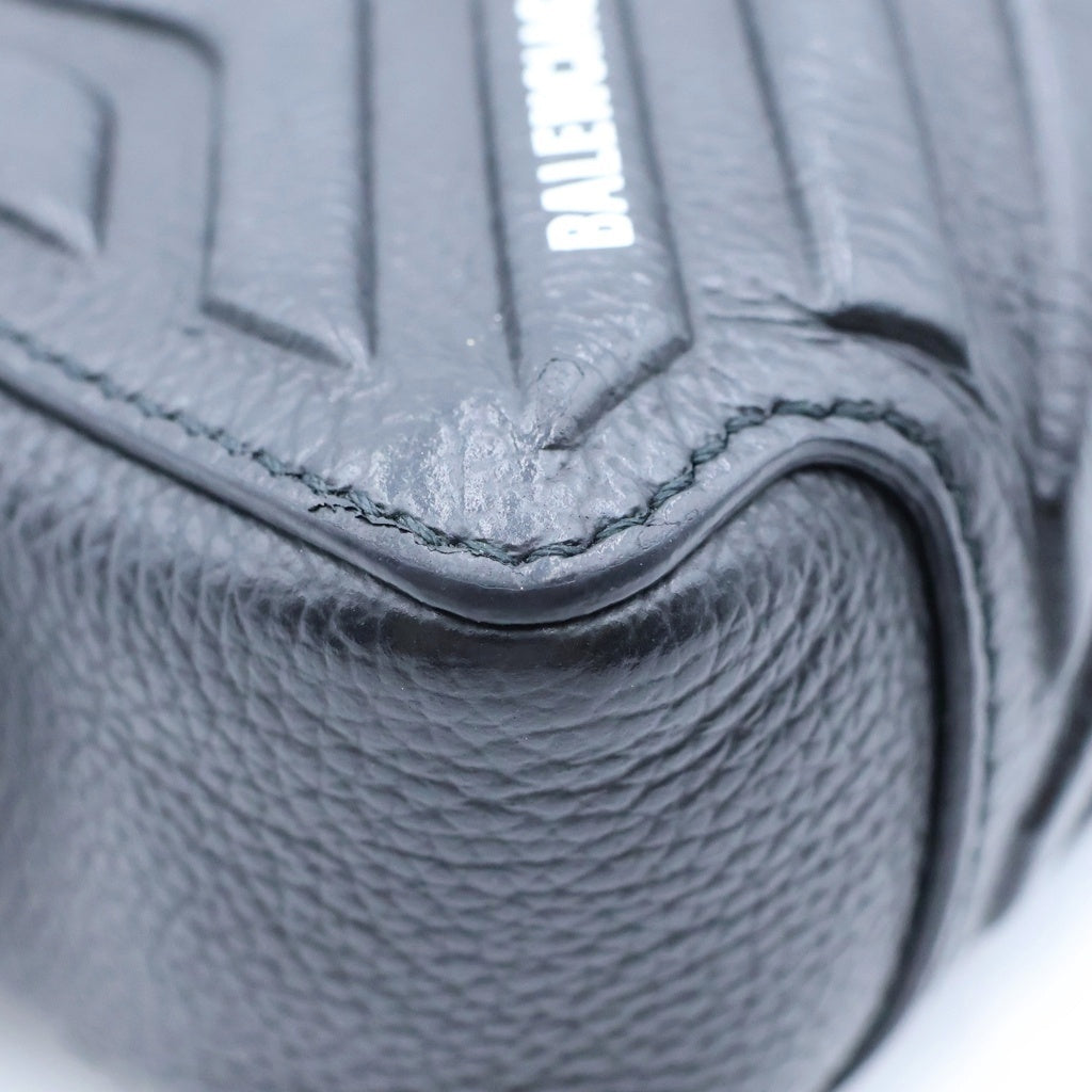 BALENCIAGA(バレンシアガ) CAR CAMERA BAG カー レザーショルダーカメラバック ブラック 693542