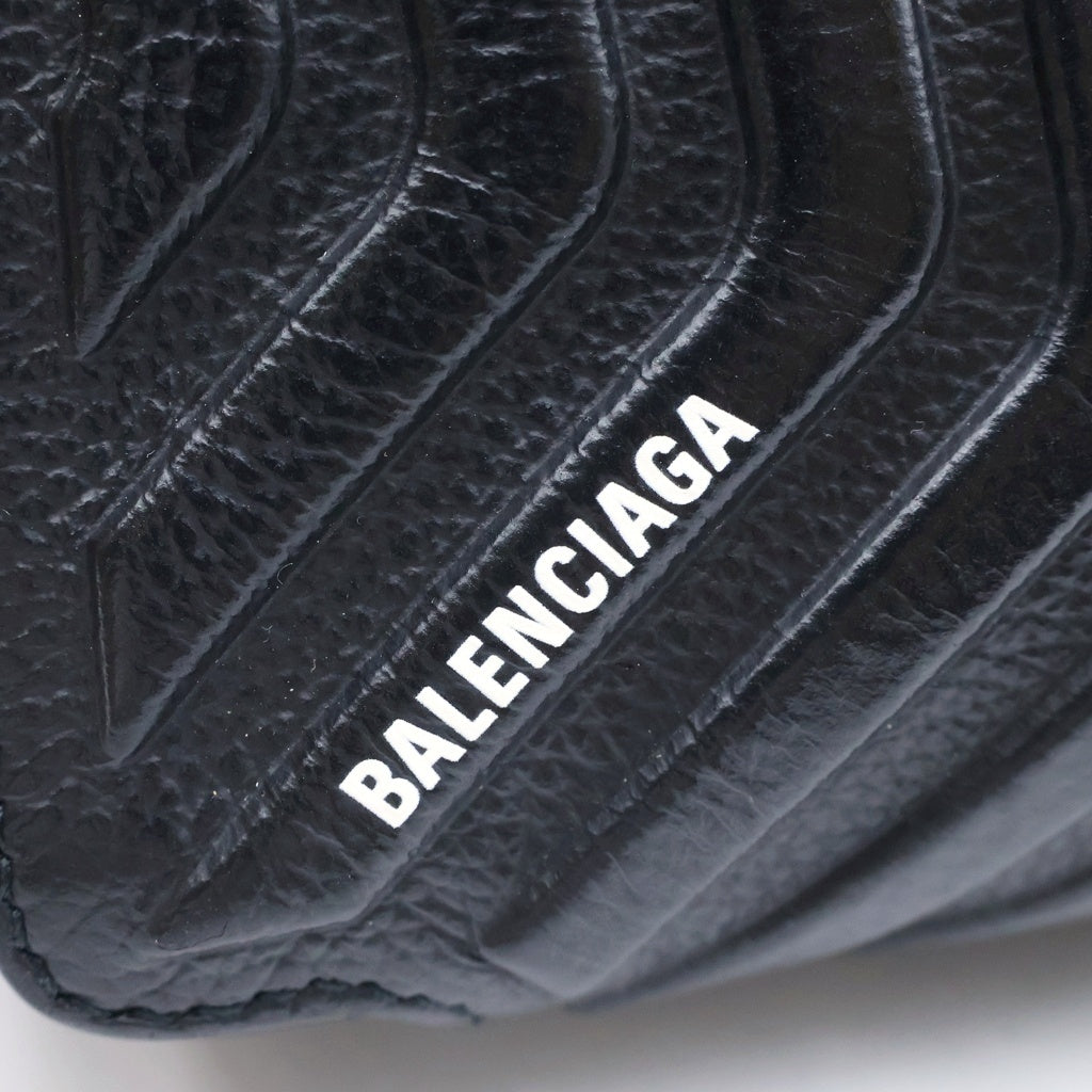 BALENCIAGA(バレンシアガ) CAR CAMERA BAG カー レザーショルダーカメラバック ブラック 693542
