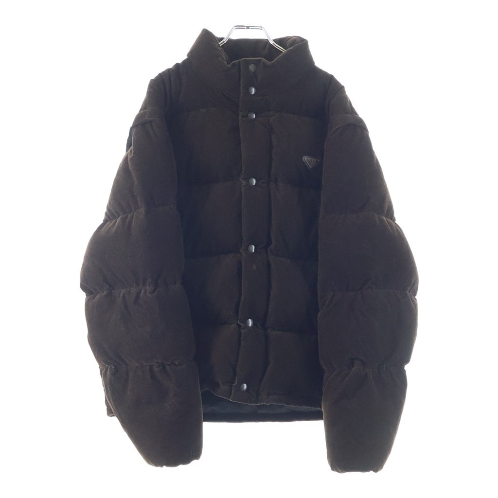 PRADA(プラダ) 25AW 2WAY ミディアムウェイト コーデュロイダウンジャケット ブラウン SGC946 S000 1JHC