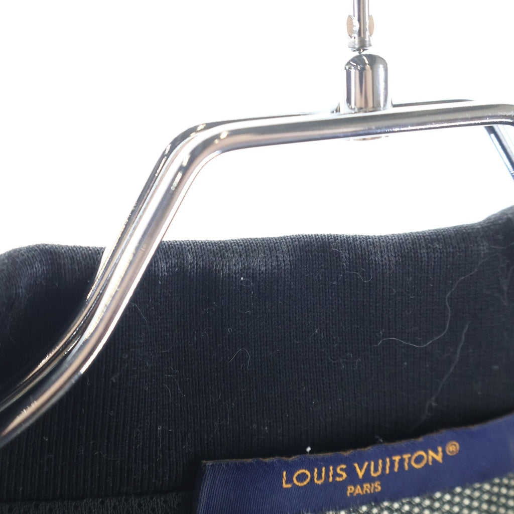 LOUIS VUITTON(ルイヴィトン) 25AW ロゴ刺繍 ジップアップ スポーティージャケット ネイビー/ホワイト RM252MM QBU HTY24W