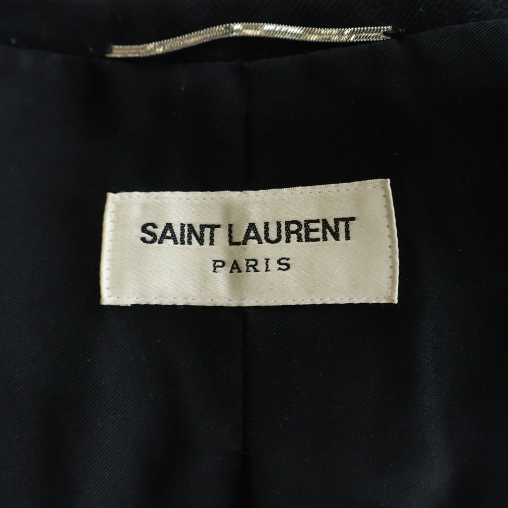 SAINT LAURENT PARIS(サンローランパリ) WOOL TAILORED JACKET ウール テーラードジャケット ブラック/イエロー 559495 Y221W