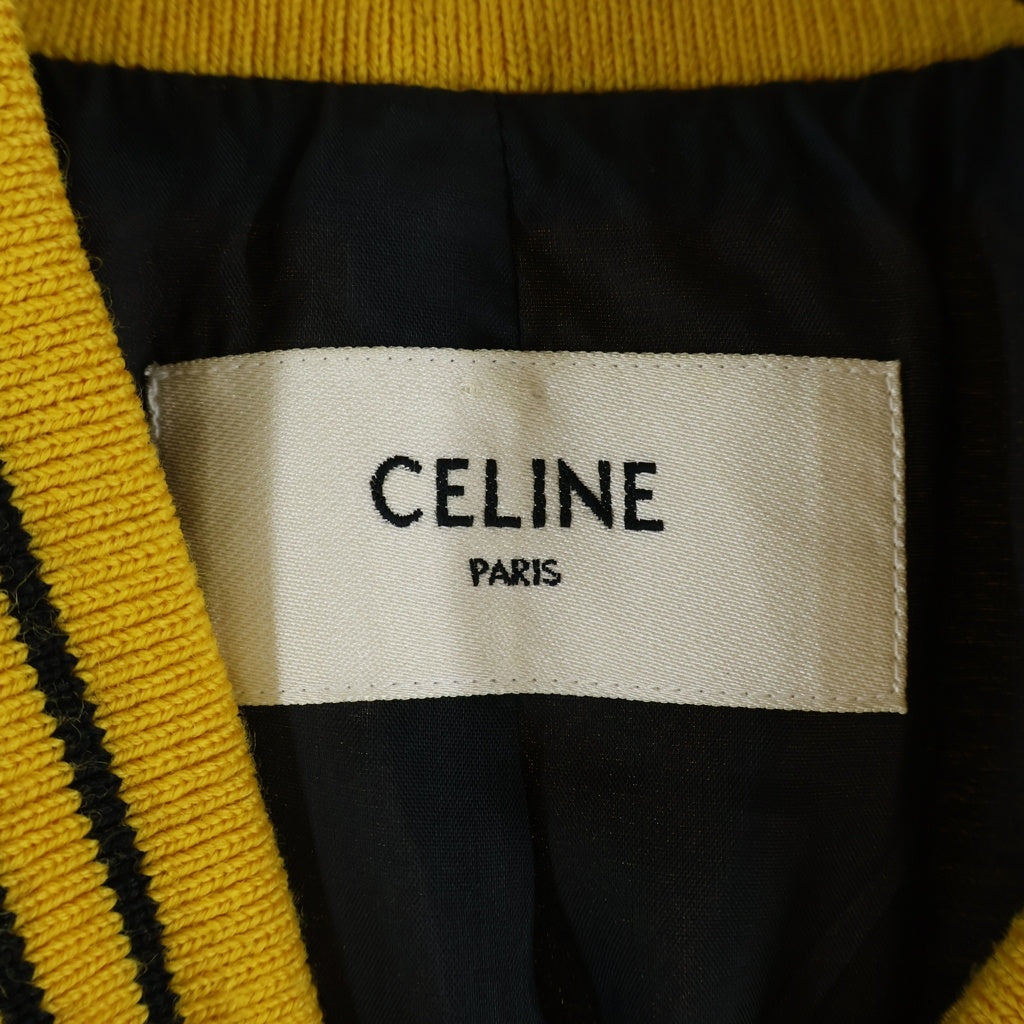 CELINE(セリーヌ) THE DANCING KID TEDDY JACKET ザ ダンシング キッド テディジャケット ブラック/イエロー 2V87C851C