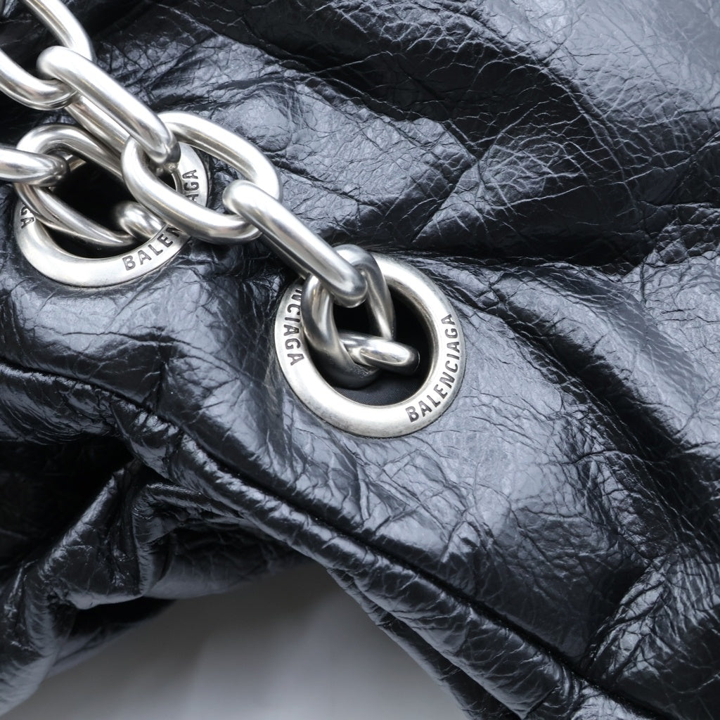 BALENCIAGA(バレンシアガ) MONACO LARGE CHAIN SHOULDER BAG モナコ ラージ チェーンショルダーバッグ ブラック 791835