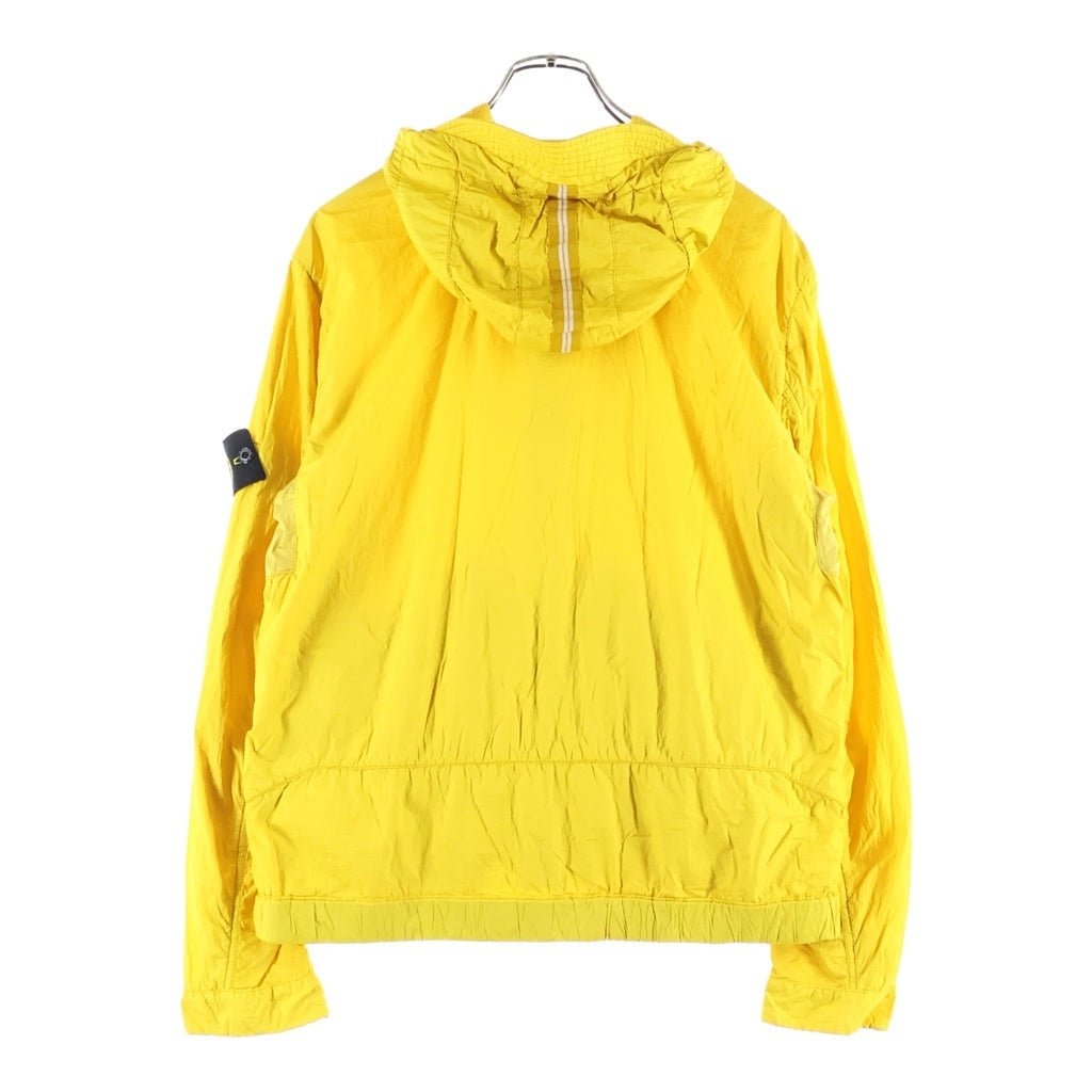 STONE ISLAND(ストーンアイランド) 23SS MEMBRANA TC メンブラーナ ティーシー ロゴワッペン ジップアップナイロンジャケット イエロー 581540223