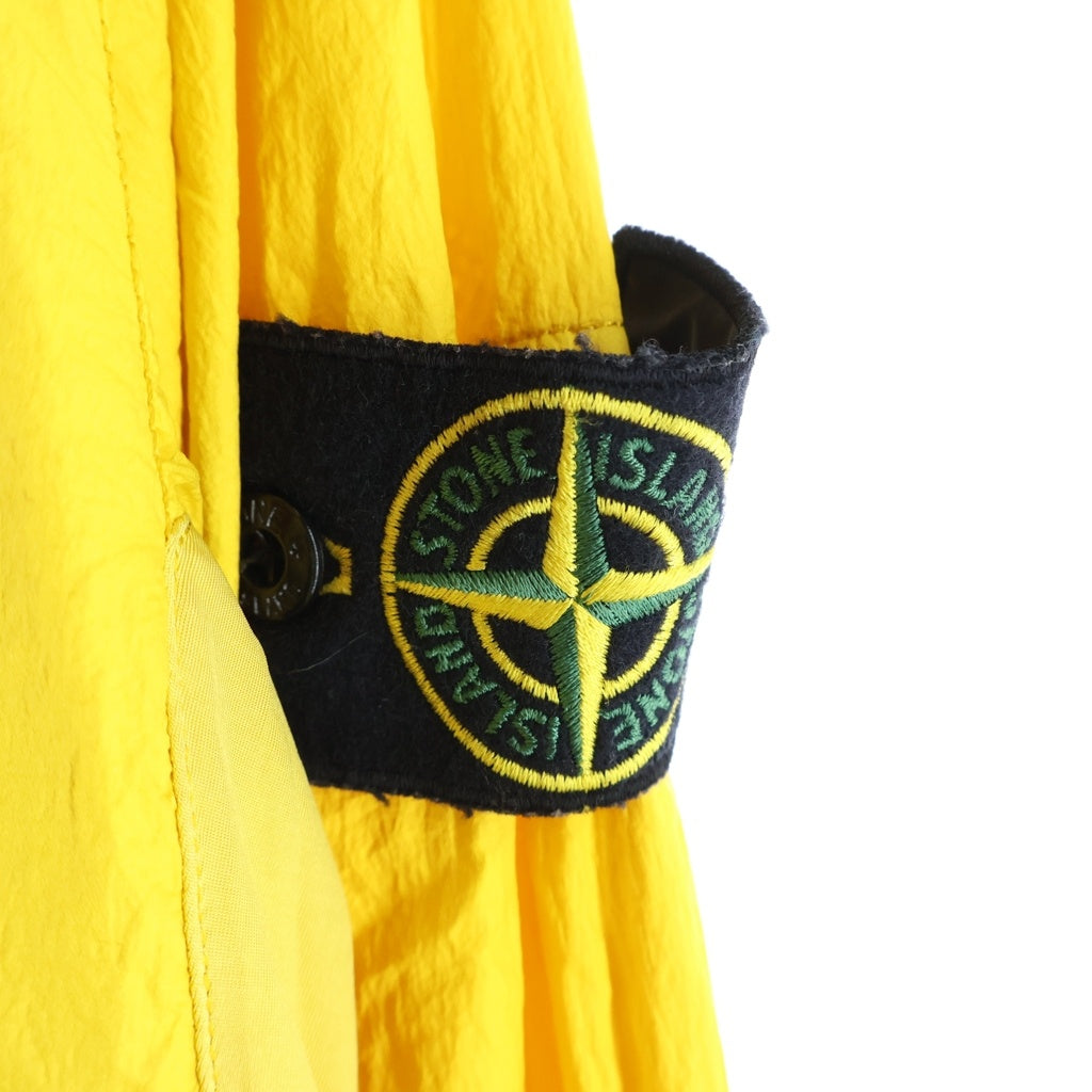 STONE ISLAND(ストーンアイランド) 23SS MEMBRANA TC メンブラーナ ティーシー ロゴワッペン ジップアップナイロンジャケット イエロー 581540223