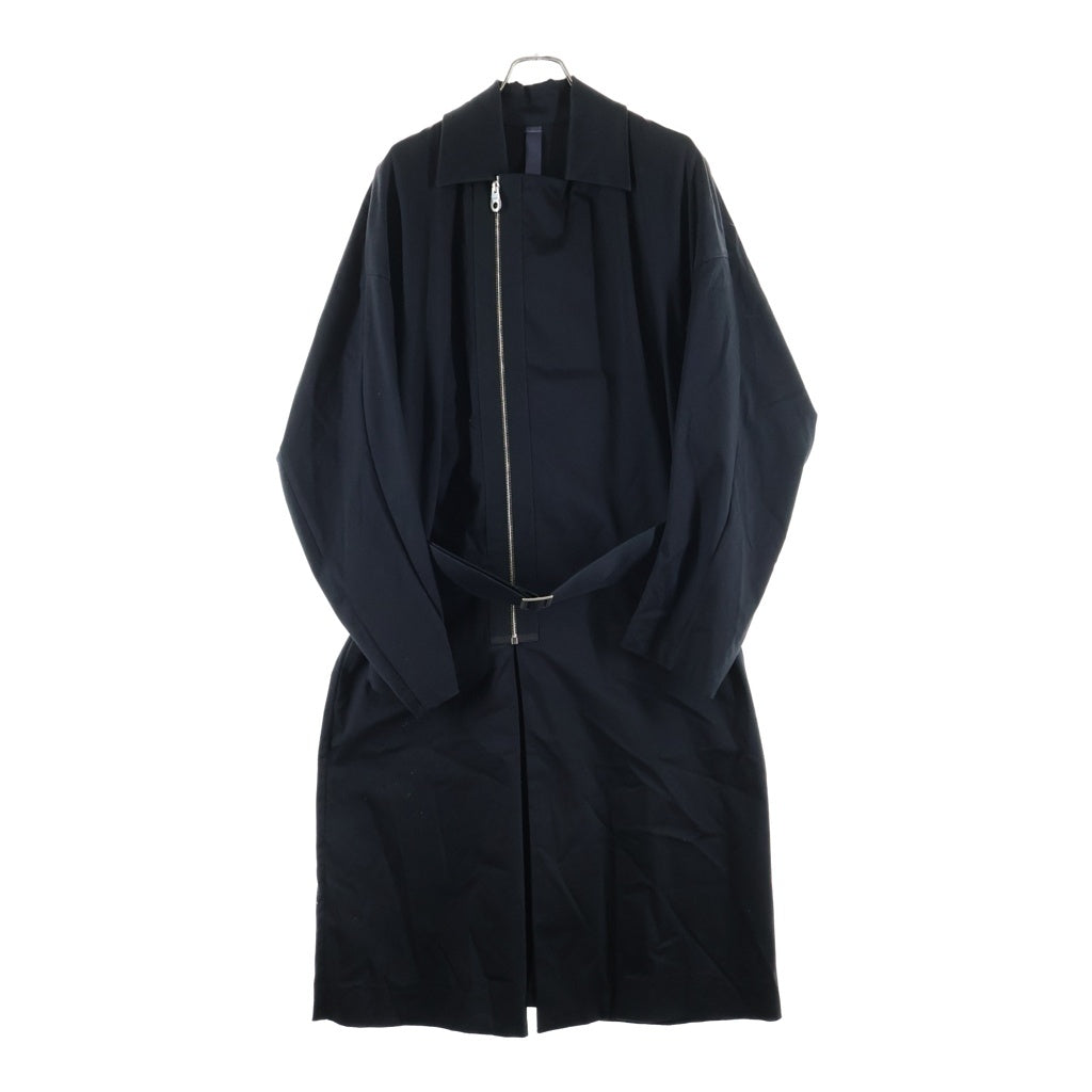 SHINYA KOZUKA(シンヤコズカ) 19AW Trenchis ジップアップトレンチコート ロングコート ブラック 1902SK09