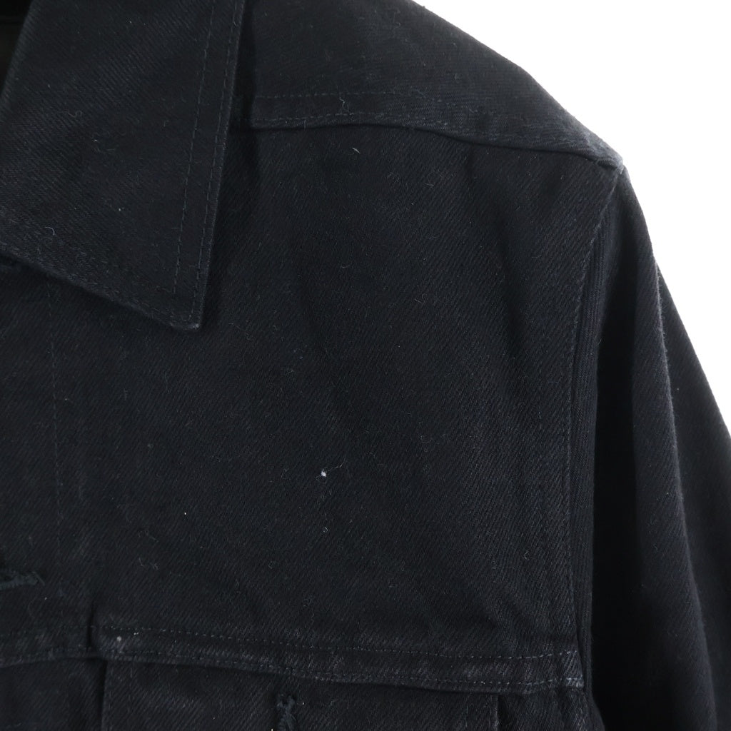 Rick Owens DRKSHDW(リックオウエンス ダークシャドウ) 25SS TRUCKER JKT トラッカージャケット デニムジャケット ブラック DL02D4788-HBLKJP