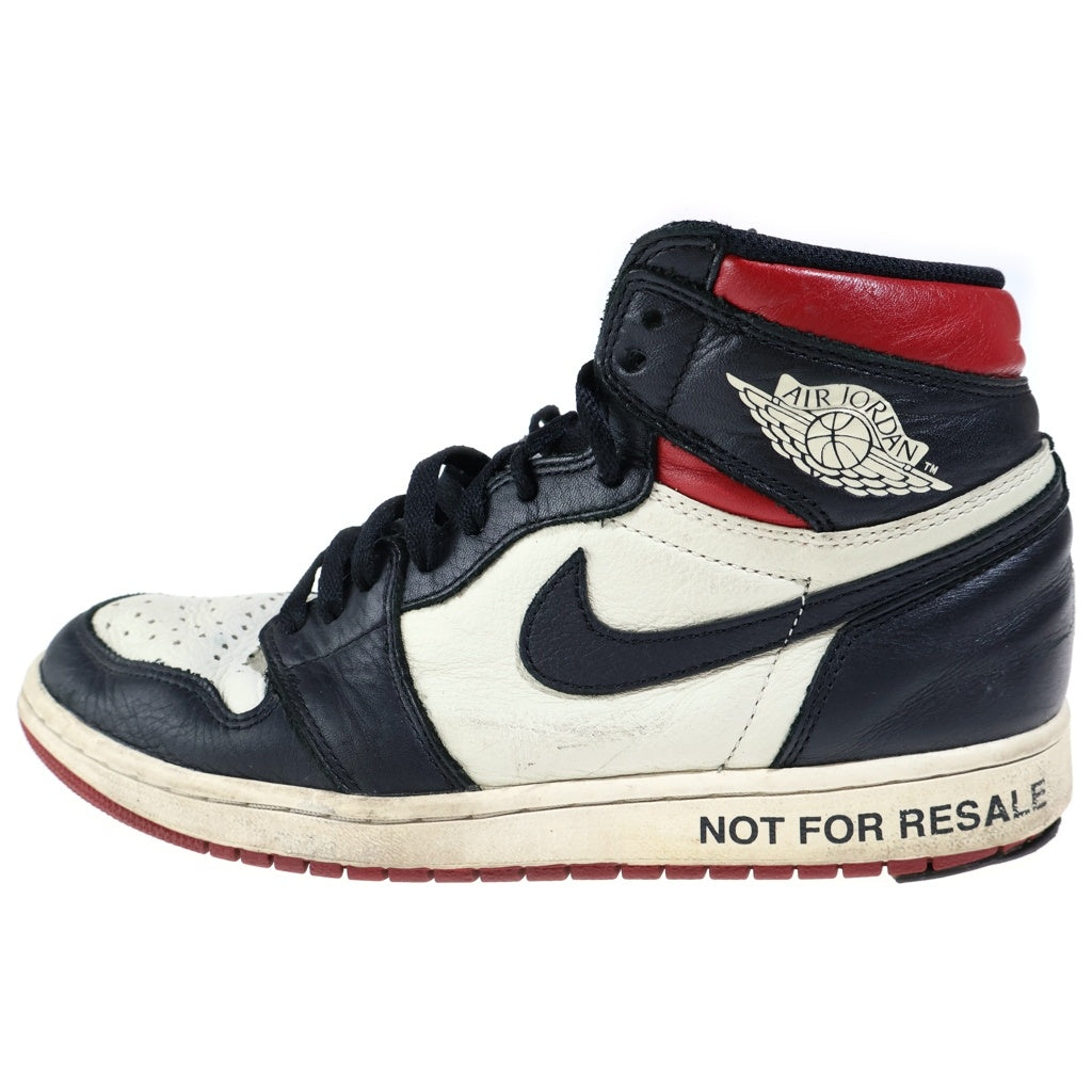 NIKE(ナイキ) AIR JORDAN1 RETRO HIGH OG NOT FOR RESALE エアジョーダン1 レトロ ノットフォーリセール レザーハイカットスニーカー ブラック/ホワイト US9/27cm 861428-106