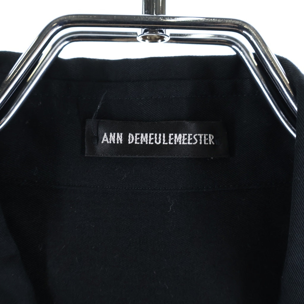 ANN DEMEULEMEESTER(アンドゥムルメステール) MAURICE モーリス ロングシャツ 長袖シャツ ブラック 2202-M-SH18-FA130-099