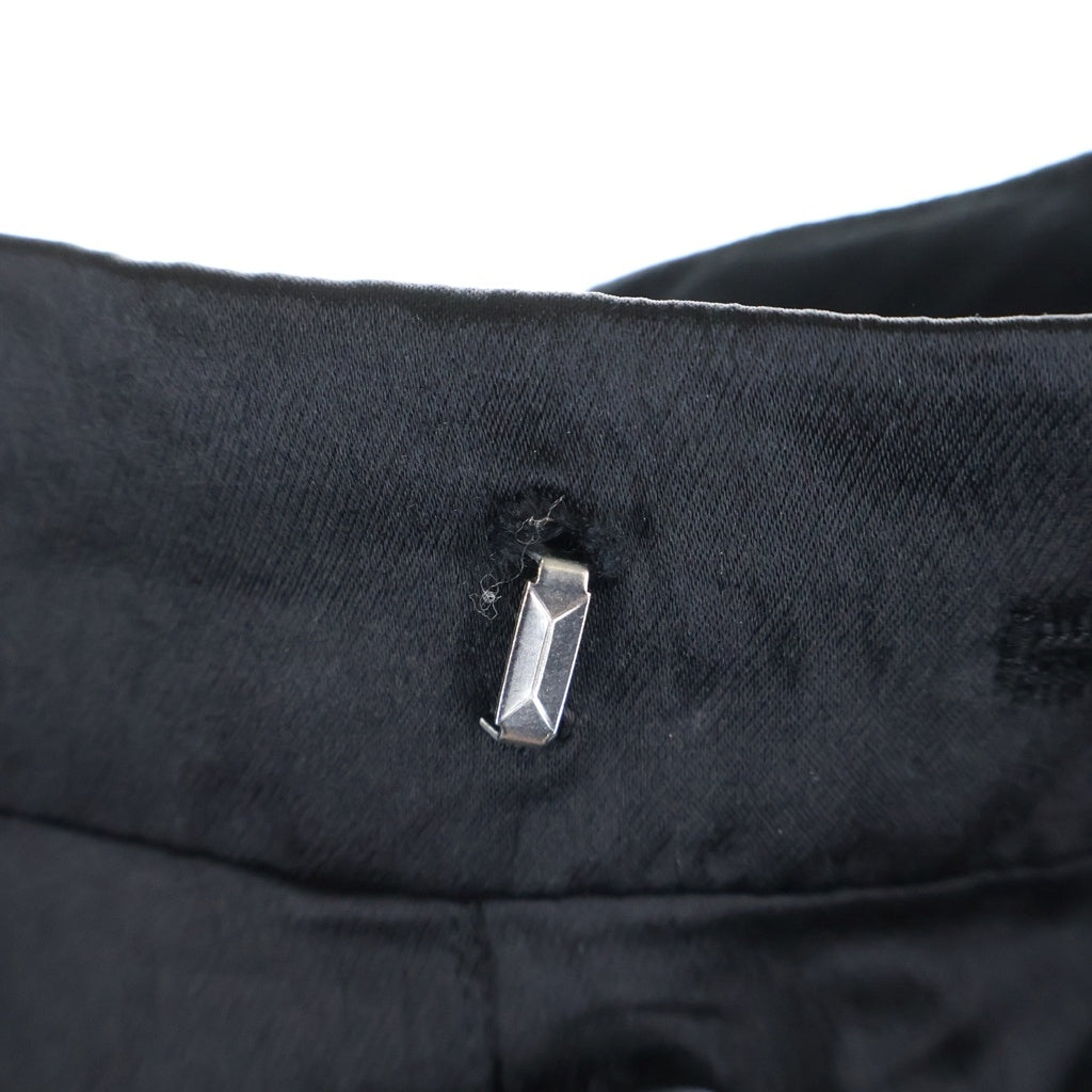 ANN DEMEULEMEESTER(アンドゥムルメステール) 22SS ボンテージワイドパンツ スラックスパンツ ブラック 2201-W-TR03-166-099