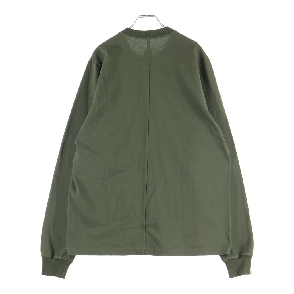 Rick Owens(リックオウエンス) 22AW SHORT CREWNECK LS T 長袖Tシャツ グリーン RU02B2277-BA