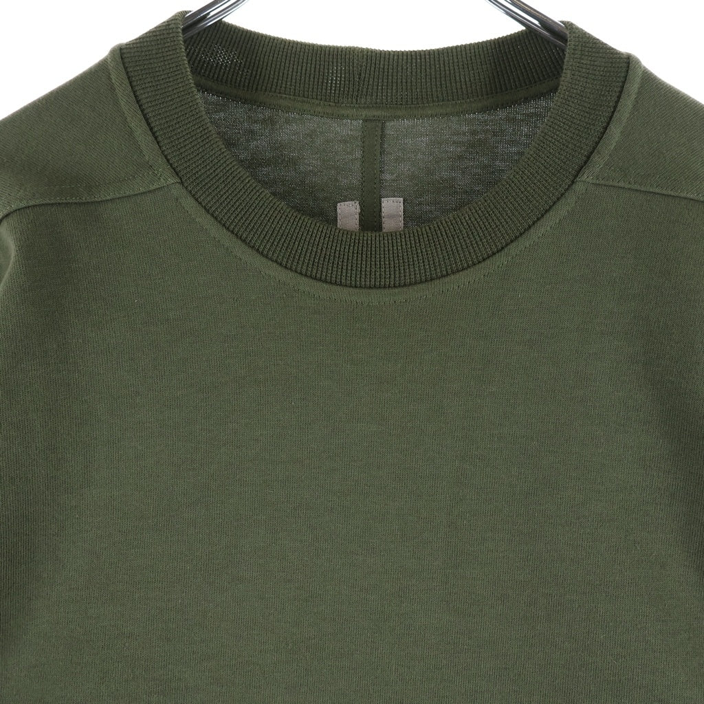 Rick Owens(リックオウエンス) 22AW SHORT CREWNECK LS T 長袖Tシャツ グリーン RU02B2277-BA