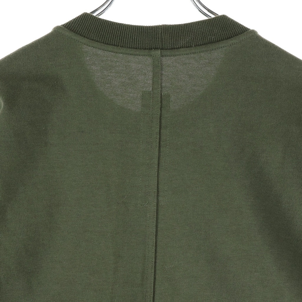 Rick Owens(リックオウエンス) 22AW SHORT CREWNECK LS T 長袖Tシャツ グリーン RU02B2277-BA