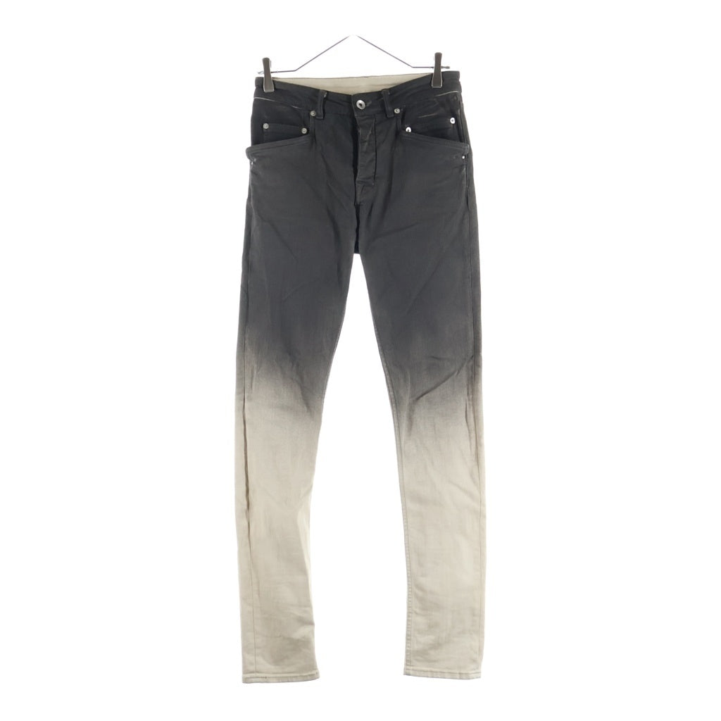 Rick Owens DRKSHDW(リックオウエンス ダークシャドウ) 23AW TYRONE CUT タイロンカット スキニーデニムパンツ グレー/ベージュ DU02C5364-SBEDE