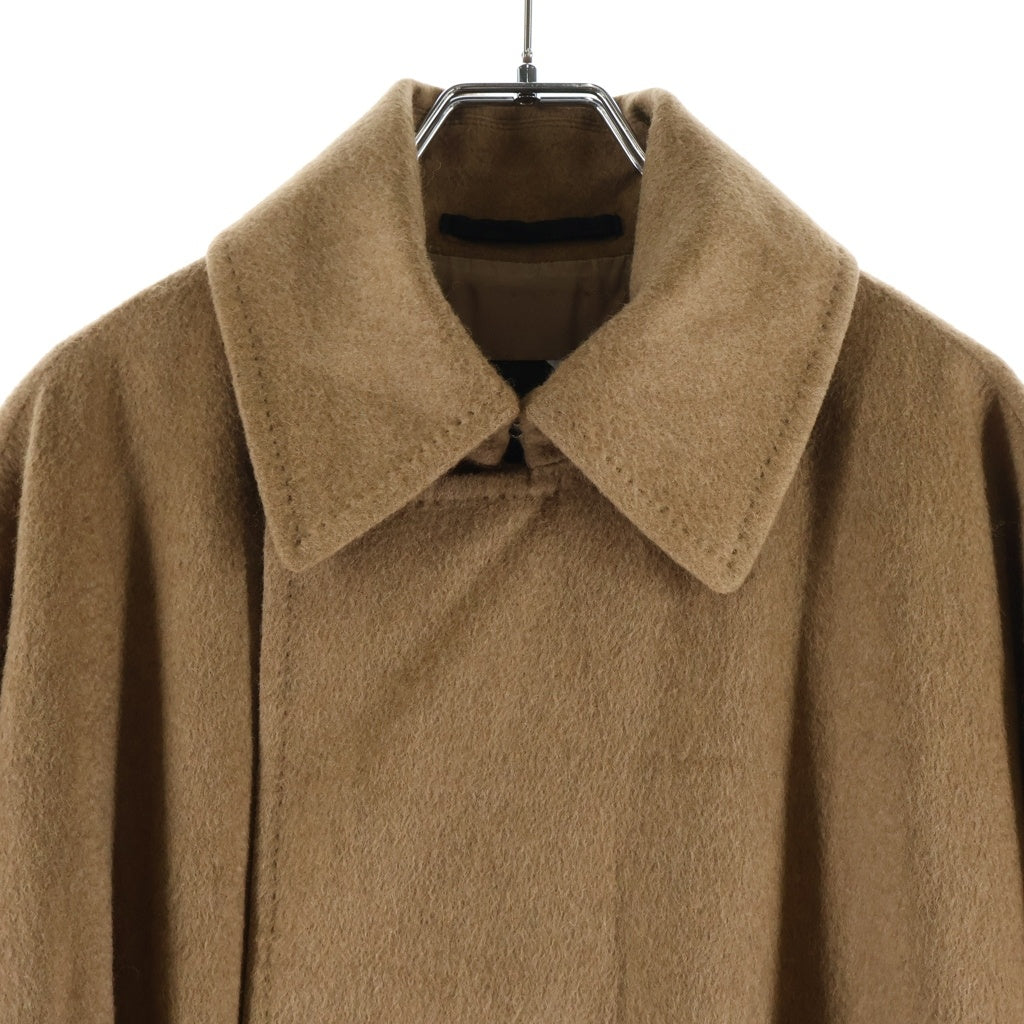 ATON(エイトン) CAMEL MOLESKIN BALMACAAN COAT ATON モールスキン バルマカーンコート ブラウン