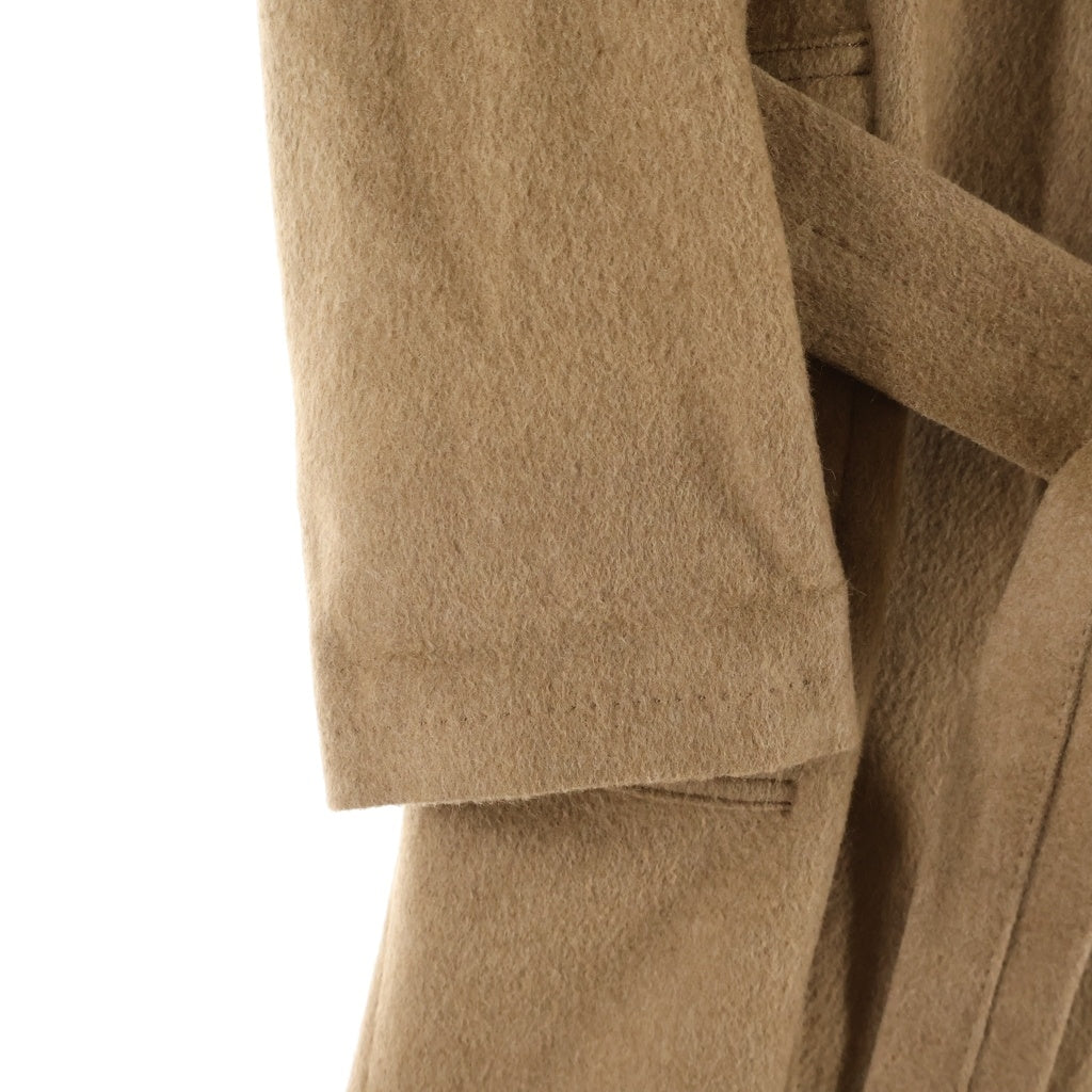 ATON(エイトン) CAMEL MOLESKIN BALMACAAN COAT ATON モールスキン バルマカーンコート ブラウン