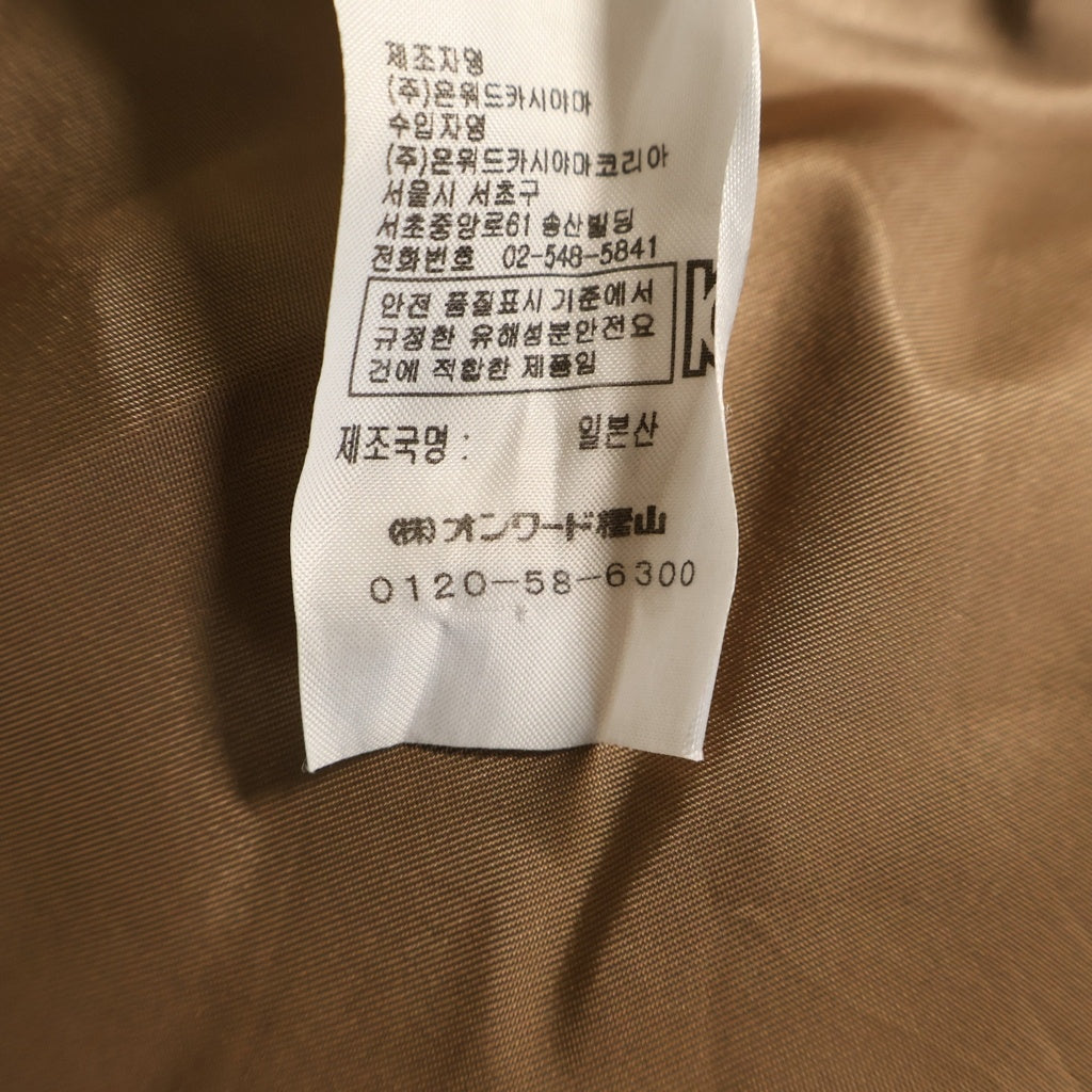 ATON(エイトン) CAMEL MOLESKIN BALMACAAN COAT ATON モールスキン バルマカーンコート ブラウン