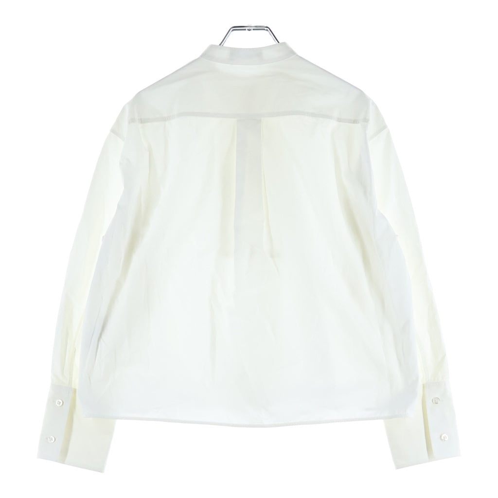 JIL SANDER(ジルサンダー) ストライプデザイン クロップド長袖シャツ ホワイト JSXT600305WT 24550012 レディース