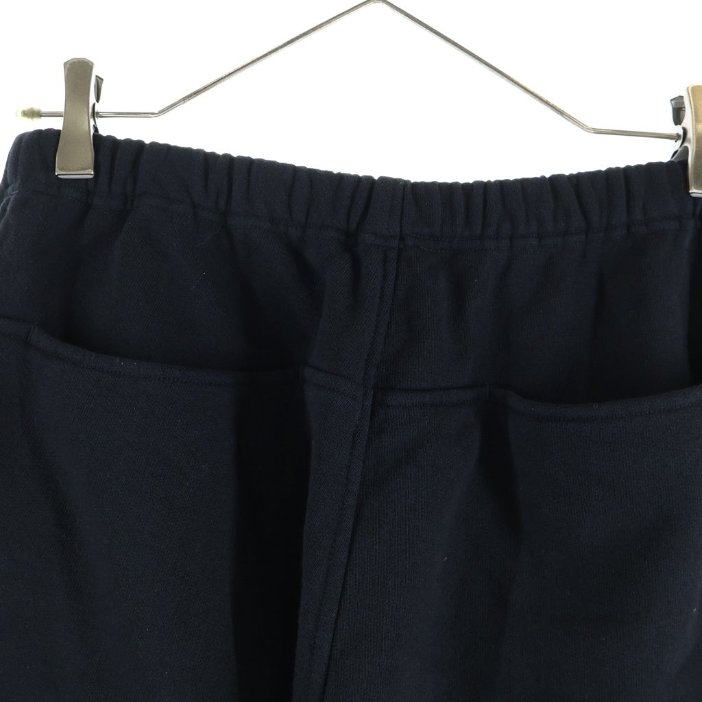 COMOLI(コモリ) 24AW コットン裏毛 リブスウェットパンツブラック A03-05004