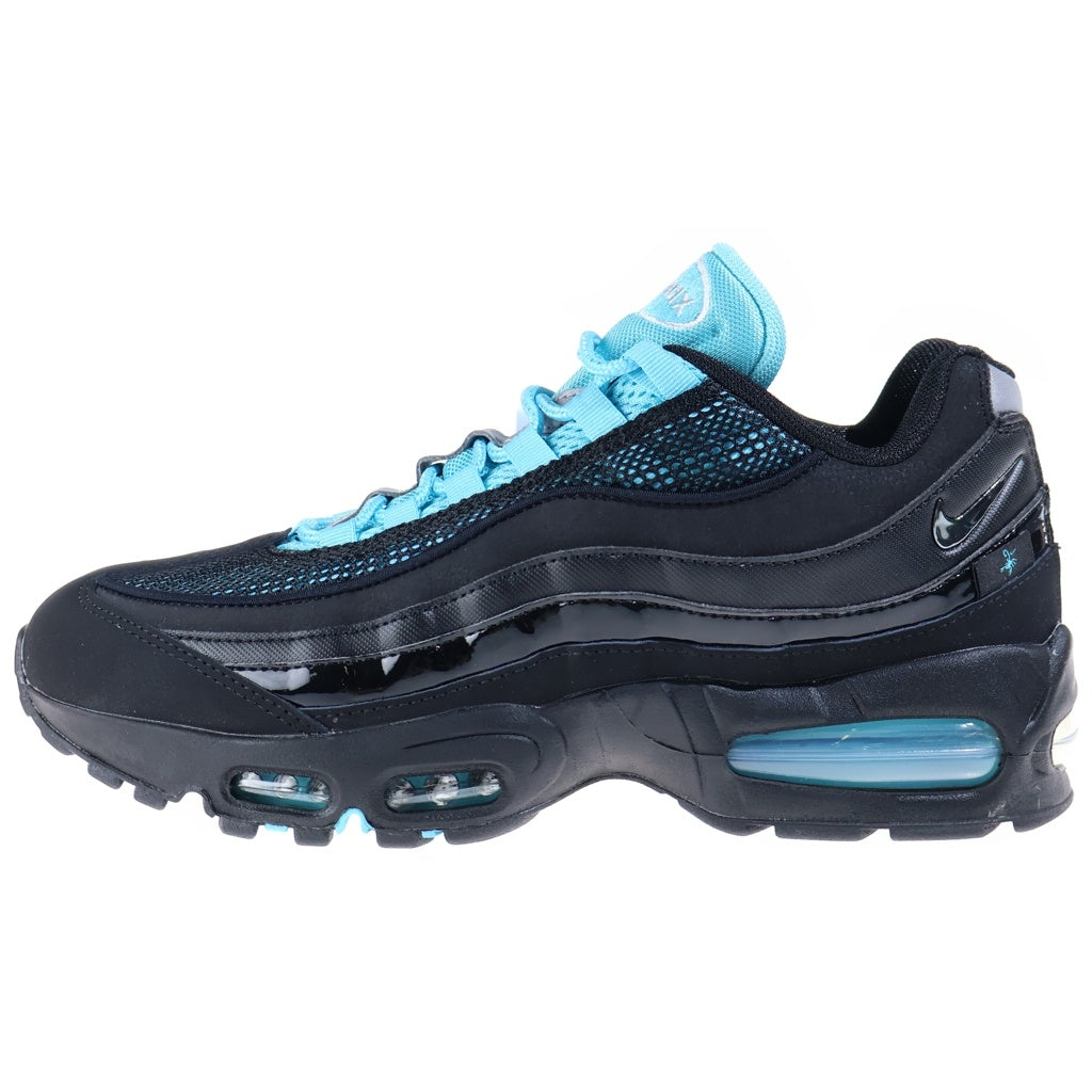 NIKE(ナイキ) AIR MAX95 BIG BUBBLE SE エアーマックス95 ビックバブル スコーピオン レザーローカットスニーカー ブラック/ブルー US8.5/26.5cm IM4691-001