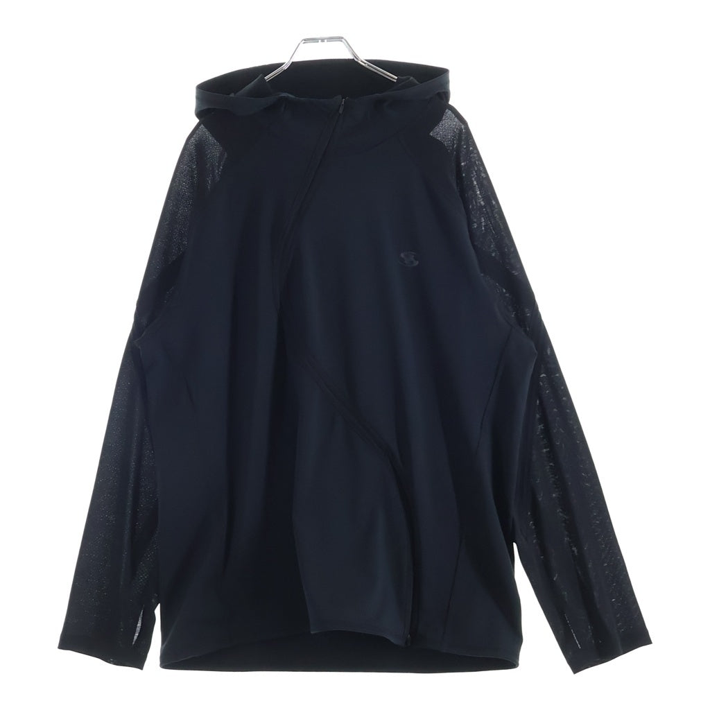 SAN SAN GEAR(サン サン ギア) 26SS WAVE LONG SLEEVE ウェーブ ロングスリーブ ジップアップフーディー ブラック SG26SSTOLS002
