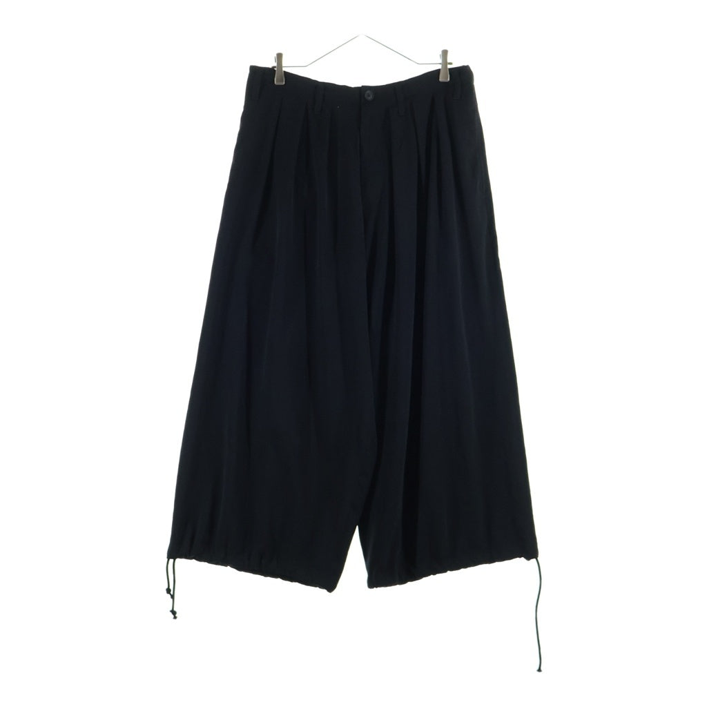 Yohji Yamamoto POUR HOMME(ヨウジヤマモト プールオム) 26SS POUR HOMME TATUXEDO SLIM BALOON PANTS プールオム タキシード スリム バルーンパンツ ブラック HK-P10-500