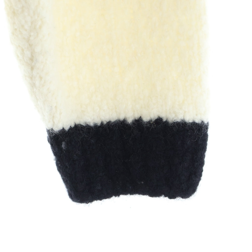 PRADA(プラダ) ウール長袖ニットセーター ブラック/ホワイト P24A3P S232 13EK レディース