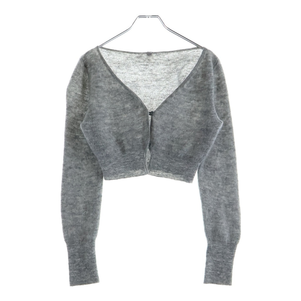 JACQUEMUS(ジャックムス) クロップド ウールニットカーディガン グレー レディース