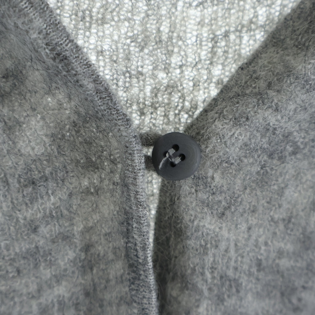 JACQUEMUS(ジャックムス) クロップド ウールニットカーディガン グレー レディース
