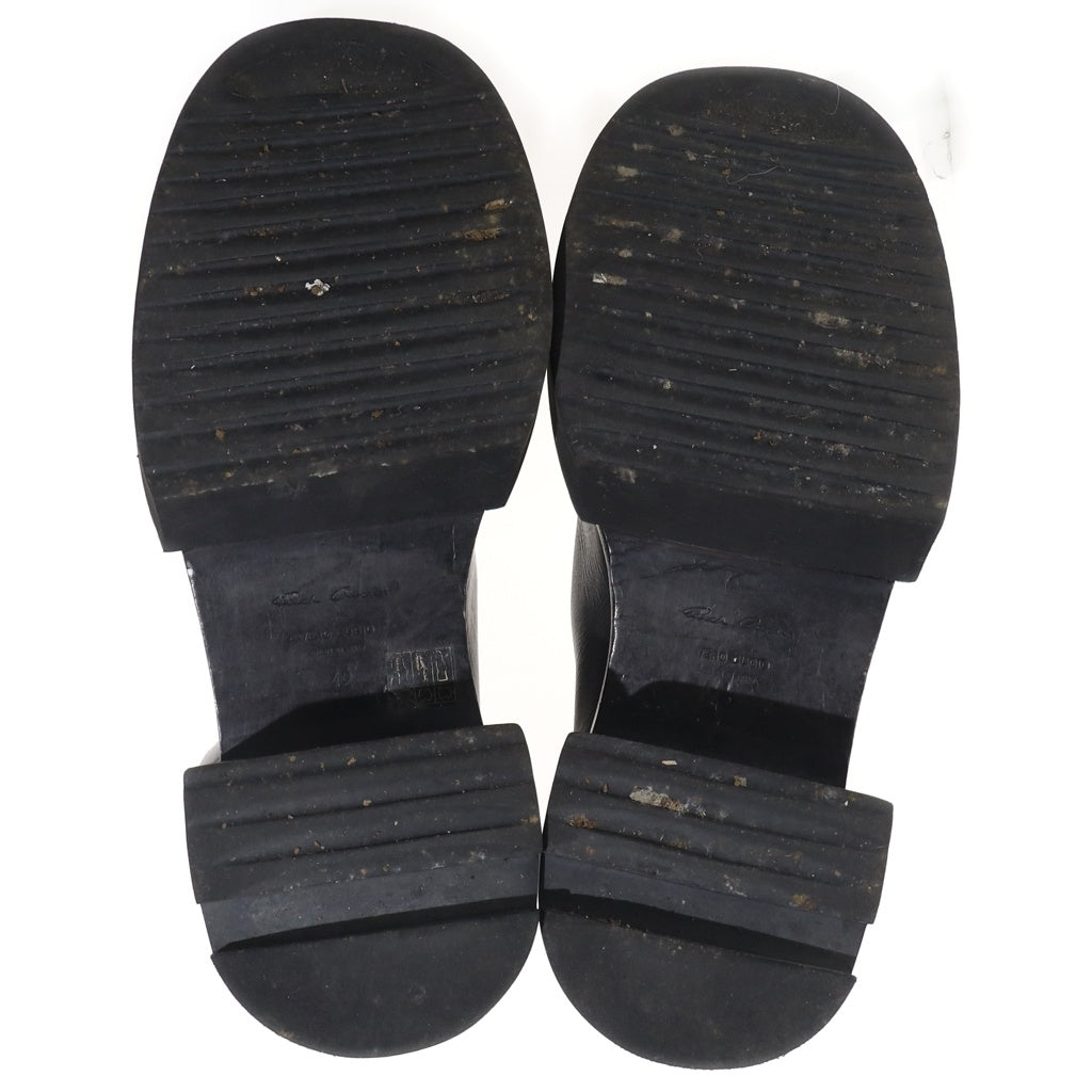 Rick Owens(リックオウエンス) BEATLE BOGUN ビートルボーガン サイドゴア プラットフォーム レザーブーツ 02C7832 ブラック