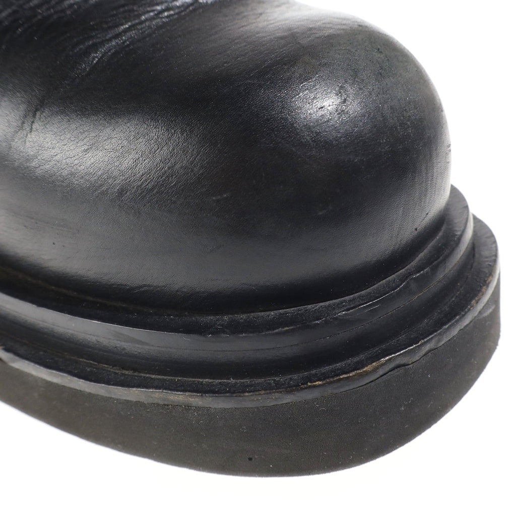 Rick Owens(リックオウエンス) BEATLE BOGUN ビートルボーガン サイドゴア プラットフォーム レザーブーツ 02C7832 ブラック
